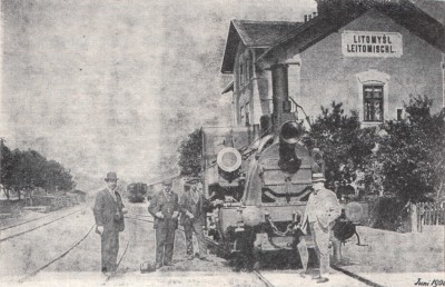Stroj řady IVc' v Litomyšli roku 1900
