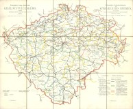 Pehledn mapa eleznin krlovstv eskho 1899