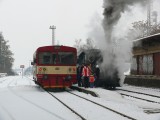 4.12.2010 mikulsk vlak Sp 1918 Vysok Mto parn lokomotiva 310.922 na mikulskm vlaku