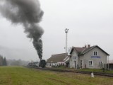 26.11.2011 mikulášský vlak Sp 1917 Cerekvice parní lokomotiva 423.009