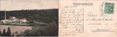 pohlednice Choce - Partie u Jehnkovy tkalcovny