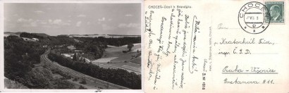 pohlednice Choce -- dol k Brandsu.
