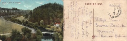 pohlednice Choce. - Partie z Hradnku.