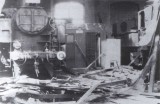 Choce vtopna po vbuch munice dne 8.5.1945 - parn lokomotiva 354.0135