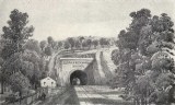 Zpadn portl choceskho tunelu v roce 1854.