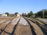 22.9.2005 eleznin stanice Litomyl, pjezd d Litomyle