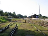 22.9.2005 eleznin stanice Litomyl, pohled na kolejit