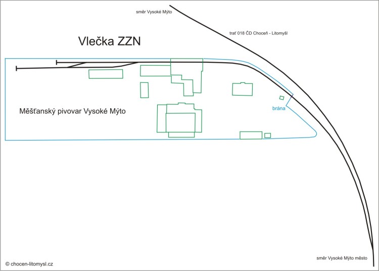 Plán vlečky ZZN. Plán vlečky ZZN.