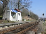 14.3.2014 železniční zastávka Litomyšl - Nedošín