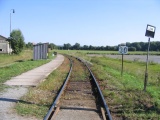 22.9.2005 železniční zastávka Tržek příjezd od Chocně