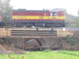 18.9.2006 eleznin most v 7,1 km s vagny posunovala motorov lokomotiva 742 kocour