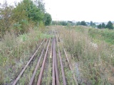 11.9.2005 Vysoké Mýto železniční vlečka Karosa, odstavná, pohled směrem ke stanici
