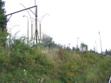 11.9.2005 Vysoké Mýto železniční vlečka Karosa, pohled na odstavnou od lokálky směrem ke stanici